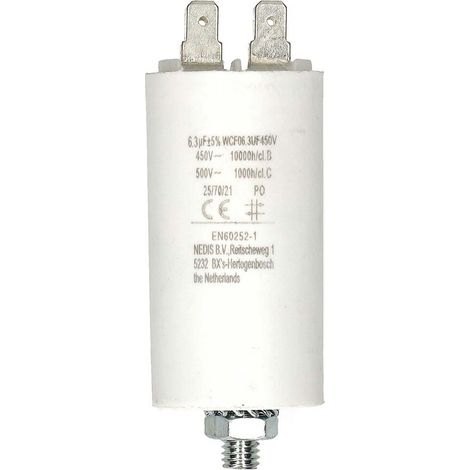 Nedis Multipack Kondensator / 6.3 uF / 450 V / Faston / 10 Stück - 10 Stück