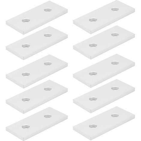 10 plaques de jonction plates en aluminium, renfort de connexion vertical, outil 3030-2 trous (1/5)