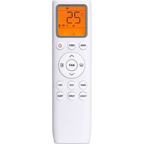 Klimaanlagen-Fernbedienung kompatibel mit TCL 006196 776FH, hintergrundbeleuchtetes Display, englische Tasten (1/5)