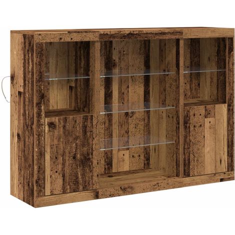 Maison Exclusive - Madia LED Legno vecchio 142,5 x 37 x 100 cm Legno multistrato