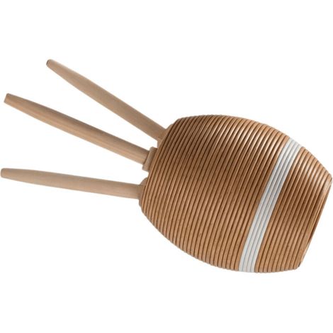 Elegante maceta de plástico y madera - Grande 252C