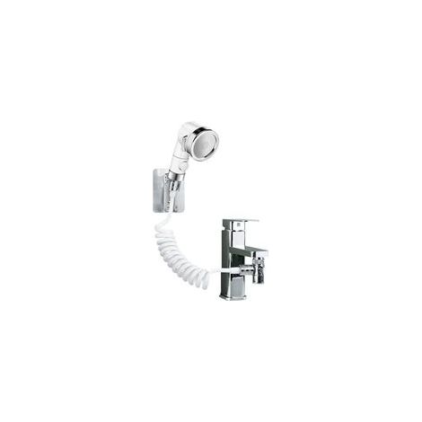 Ensemble Pommeau Douche pour Lavabo Douchette Adaptable sur Robinet Flexible de Robinet de Cuisine,Douchette de Salle de Bain Parfait pour Laver les Cheveux ou Nettoyer Animaux de Compagnie (1/4)