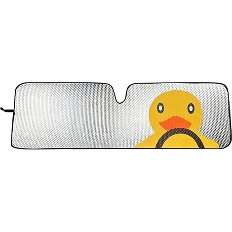 Pare-soleil de pare-brise de voiture - Visière anti-UV 127 x 40 cm, Pare-soleil pour pare-brise automobile SUV, Camion, Intérieur, Parking, Été, Extérieur (1/5)