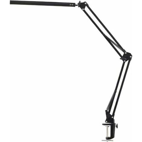 Lampe de Bureau LED à Pince,12W Lamp de Bureau Architecte avec Clamp, Atténuation et Température de Couleur Réglable, Bras Pivotant en Métal, LED Protection des Yeux(Noir), (1/4)