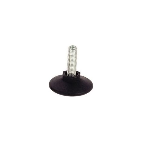 Itar – Vérin rigide pour meuble – Embase conique 30mm – Hauteur 15mm – Tige M8 x 25mm – Polypropylène noir pour stabilité optimale (1/4)