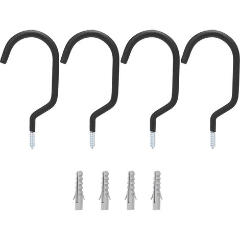 de 4 supports muraux métalliques pour vélo crochets de (1/5)