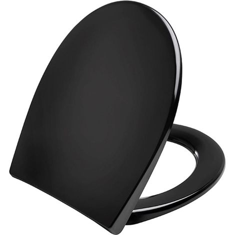 Pressalit Scandinavia Plus lunette de toilette avec fermeture amortie noir (1/2)