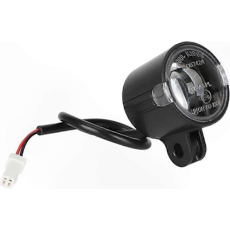 Éclairage avant trottinette électrique, phare de remplacement pour vélo, lampe LED puissante pour conduite nocturne, projecteur robuste, accessoire sécurité (1/5)