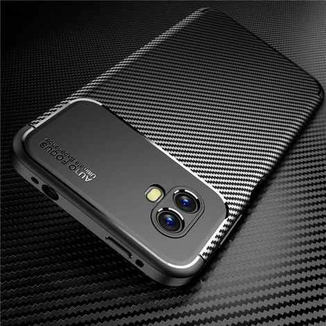 Schutzhülle für Samsung Galaxy Xcover 6 Pro, Carbon Gel, Schwarz (1/5)