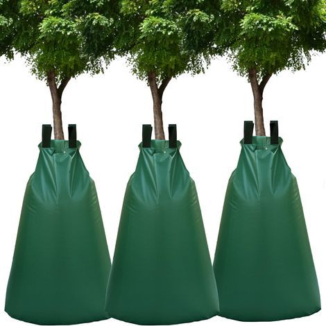 3pcs Sac d’Irrigation pour Arbres – 20 Gal (75 L), PVC Résistant UV, Fermeture à Glissière – Robuste et Durable pour Arrosage (1/4)
