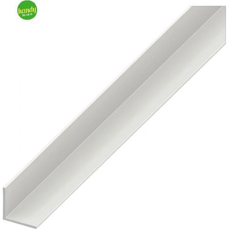 Profilo angolare Alfer Aluminium 15 x 15 x 1 mm in alluminio verniciato bianco 1 metro