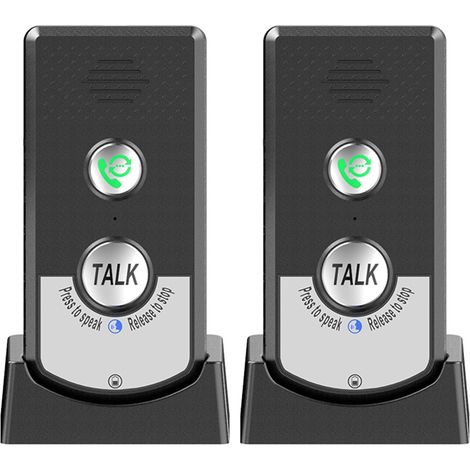 GARRYFIZH Interphone sans Fil Longue Portée à 2 Voies, Système D'interphone, Wireless Interphone Vocal sans Fil Interieur pour Maison et Bureau avec Mode Appel et Communication Bidirectionnelle