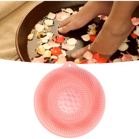 Tapis de bain pour les pieds, masseur de pieds, tapis de salle de bain antidérapant original, rose (1/5)