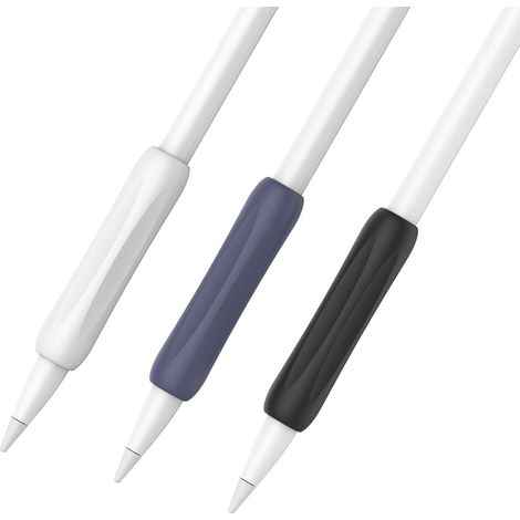 Manchon Silicone - Pour Apple Pencil 1ère Génération - Ergonomique Antidérapant - Lot de 3 (1/5)