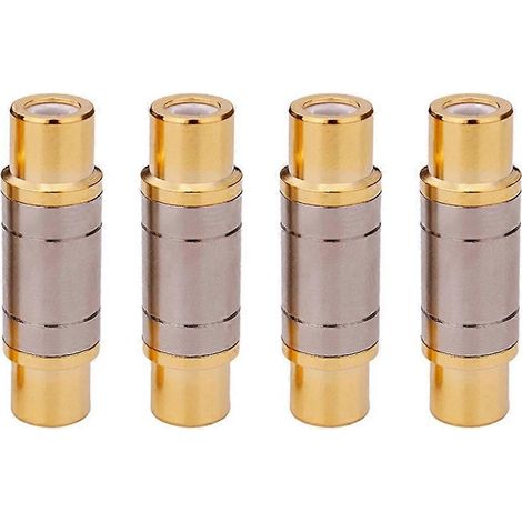 Adaptateur de prise audio femelle à fiche droite plaquée or (1/5)
