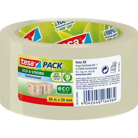 Ruban adhésif d'emballage tesapack® tesa 58153-00000-00 transparent (L x l) 66 m x 50 mm acrylate 1 pc(s)