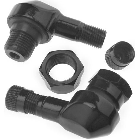 2X Adaptateur d'extension Valve de Pneu en Alliage 11.3mm 90 Degrés pour Moto Voiture Caravane (1/5)