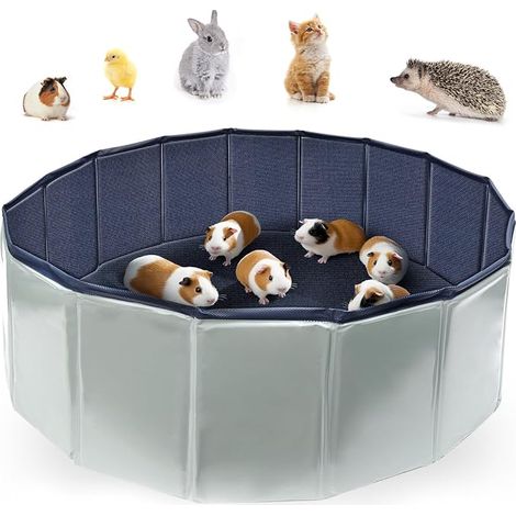 Enclos pliable pour petits animaux hamsters lapins chinchillas chiots chatons Étanche 80 x 30 cm (1/5)