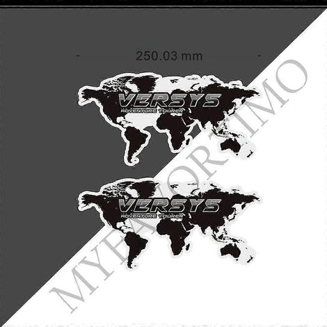 Pour Kawasaki Versys 300 400 650 1000 Versys-x 250 : Kit de protection de réservoir, pare-brise, autocollants pour genoux, déflecteur de vent (2 pièces) - VERSYS (1/5)