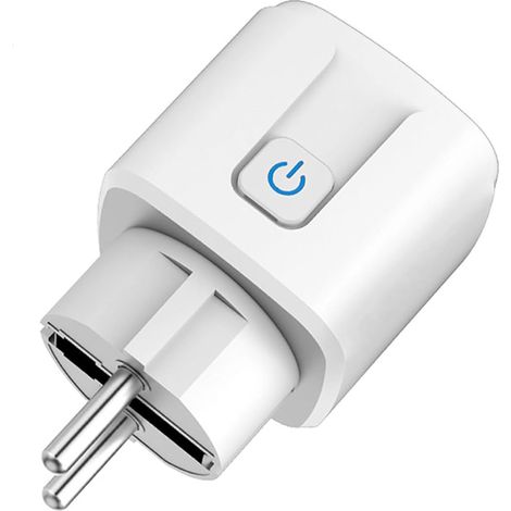 Prise Connectée WiFi 16A Intelligente - Contrôle Vocal & Application, Compatible Alexa,Google Home (2.4 GHz) - Surveillance Énergie, Minuterie,Compte à Rebours - Compatible Tuya,Smart Life (1/5)