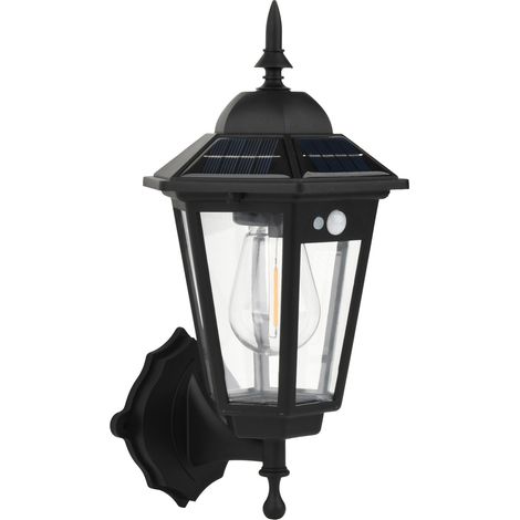 Lot de deux appliques solaires rétro - Éclairage extérieur étanche, idéal pour les terrasses et les villas, lumière chaude (1/4)