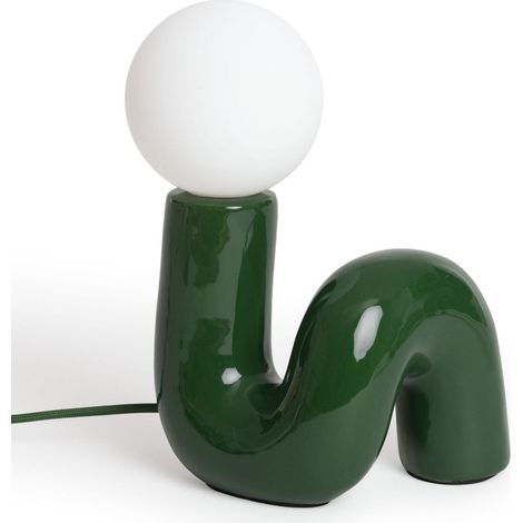 Lampe à poser en céramique - Vert - Leonie (1/5)