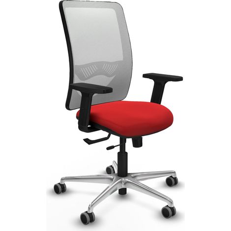 Sedia ergonomica piqueras y crespo Zulema rosso alluminio (1/2)