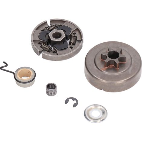 Kit d'embrayage avec pignon droit au pas de 3/8 LP pour tronçonneuse Stihl 017 018 021 023 025 MS170 MS180 (1/5)