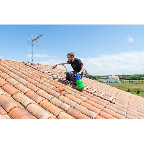 Hailo – Échelle de toit en bois 4.00m avec crochet de faîtage – Échelle emboitable – Matériau bois épicéa traité – 1216001CR