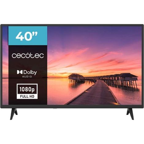 Cecotec TV - Fernseher LED de 40 Zoll mit Full HD Auflösung - 0 Serie 0040. Dolby System, DVBT/T2/C/S/S2 Tuner, 16W Lautsprecher, HDMI x 3 und USB x 2 Anschlüsse, Flash Speicher. (1/5)