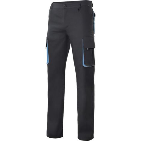 Pantalón bicolor para industria base con refuerzo VELILLA Serie 103004 42 Negro / Celeste