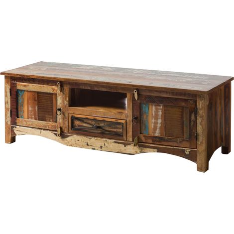 TV-Board Altholz 150x50x50 mehrfarbig lackiert NATURE OF SPIRIT 135