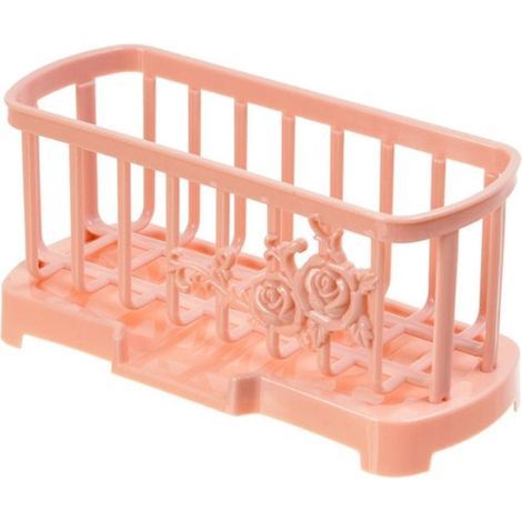 Organizador para fregadero con soporte para esponja y bandeja de desagüe desmontable. (1/5)