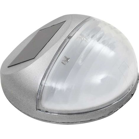 Maison Exclusive - Lampade Solari da Parete da Esterni a LED 12 pz Rotonde Argento (1/5)