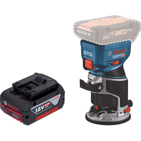 Bosch GKF 18V-8 Posa professionale per bordi a batteria 18 V 8,0 mm senza spazzole + 1x batteria ricaricabile 4,0 Ah - senza caricabatterie
