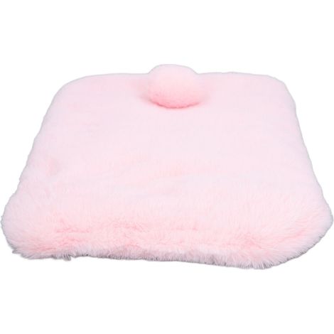 Tapis en peluche doux et chaud pour animaux de compagnie, idéal pour les chiens et les chats. Grand tapis de sécurité pour dormir, se détendre et jouer. Rose, taille L. (1/5)