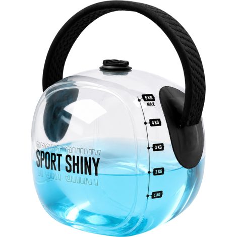 VENTEO - Poids Musculation Aqua Dynamic Kettlebell Ajustable à Remplir d'Eau Charge Réglable 1 à 5 kg Poignée Ergonomique Musculation Maison, Cardio et Renforcement (1/5)