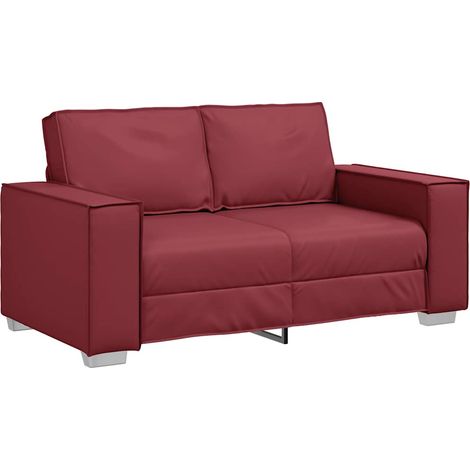 Fauteuil de Salon,Chaise,Fauteuil canapé Rouge bordeaux 160 x 78 x 84 cm Cuir artificiel CFW273089 (1/5)
