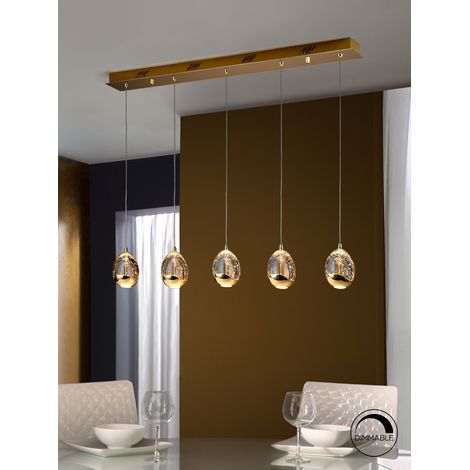 LAMPARA  ROCIO  5 LED ORO (1/3)