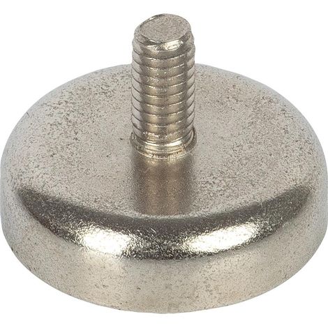fix-o-moll Topfmagnet Neo.Ø20,H14, m.Gewindeb.M4,sil Inhalt: 1 (1/2)