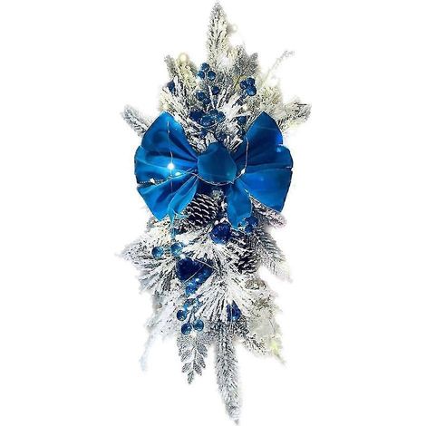 Guirlande de Noël pour escalier, porte, cheminée, fenêtre, décoration intérieure et extérieure. (1/5)