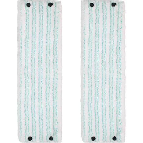 CSPARKV - Recambio de cabezal de fregona de 2 unidades para Leifheit Clean Twist/Combi M Micro Duo - Paño de fregona de 48,5 x 15 cm, compatible con fregona Leifheit, almohadillas de repuesto de micro