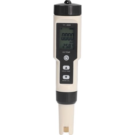 2-in-1 Wassertester: abnehmbare Sonde, hintergrundbeleuchtetes LCD-Display, Gerät zur Messung des Wasserstoffgehalts von Tassen. (1/5)