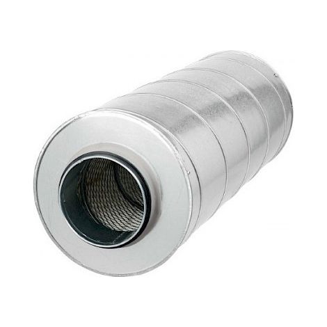 Silencieux acier galvanisé, longueur 900 mm, D de raccordement au réseau 500 mm S&P (UNELVENT) 861581