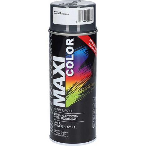 VERNIS ACRYLIQUE GRAPHITE BRILLANT RAL7024 MAXI COLOR MOTIP (1/3)