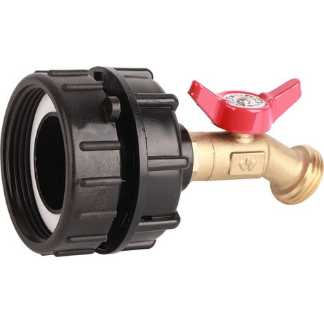 Adaptateur pour conteneur IBC, adaptateur pour réservoir, raccord de robinet, pièces de raccordement de vanne, petite buse (1/5)