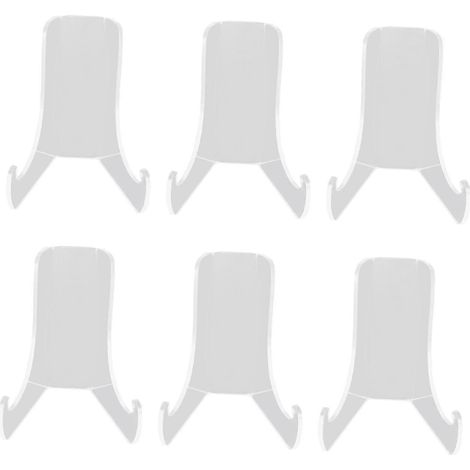 Support pour assiettes en acrylique 6 pièces Porte-livres pour exposition d'œuvres d'art et décoration intérieure (1/5)