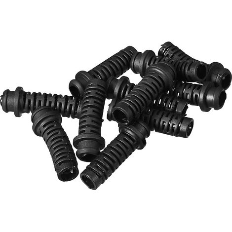 Manchon Cordon Protecteur Fil d'alimentation Démarrage Gaine Flexible PVC Passe-Cable Noir (1/3)