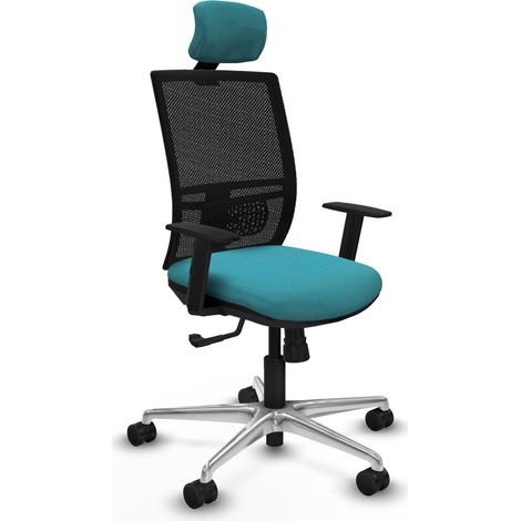 Sedia da ufficio piqueras y crespo Yunquera nero mesh confortevole (1/2)