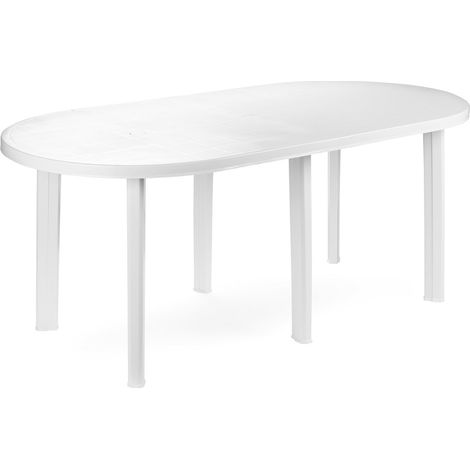 PROGARDEN mesa tavolo 180x90 cm blanca , Mesa Tavolo 180 x 90 cm blancaFabricada en resina de alta calidadIdeal para exteriorFácil montajeTratamiento anti UVAFá